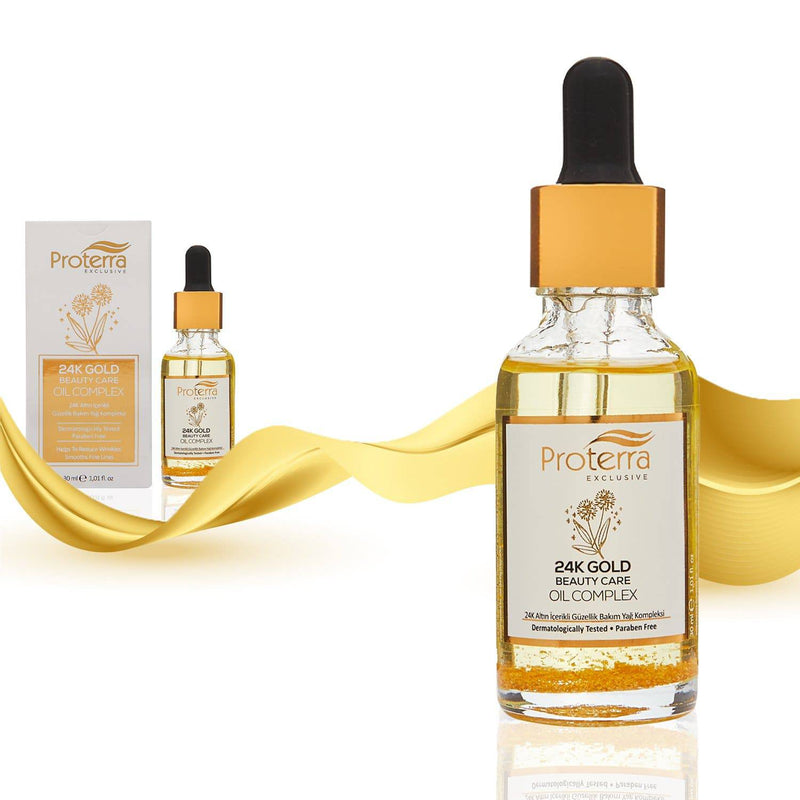 24K Gold Beauty Care Oil Complex Serum - Proterra Cosmetics International