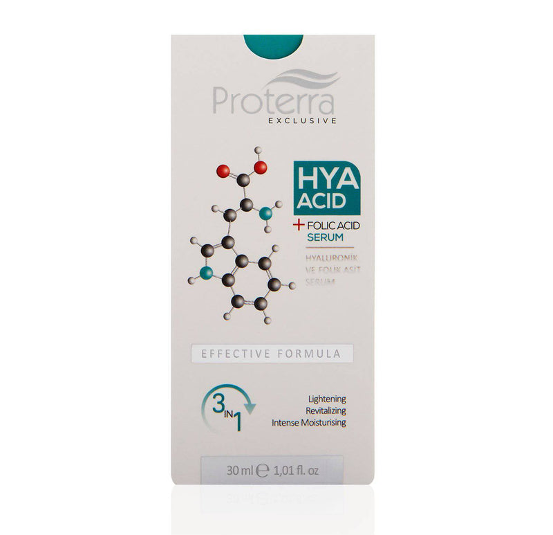 Hyaluronic + Folic Acid Skin Care Serum - Proterra Cosmetics International